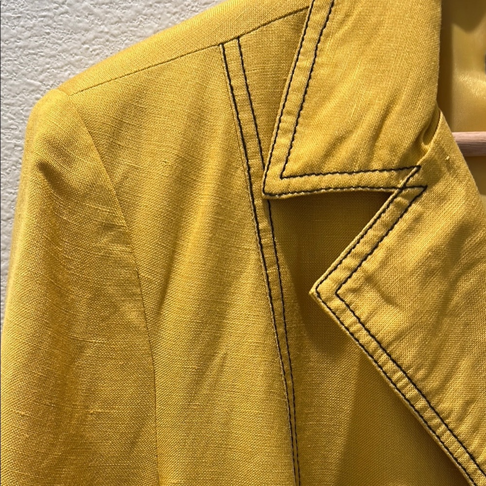 SCOTT TAYLOR Yellow Women's Jacket with pockets - Picture 2 of 9